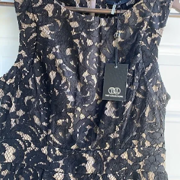 NWT Tart  Collections Black  Lace  Sheath Dress Small - Picture 2 of 9